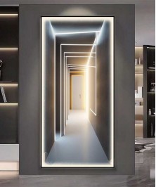 3D Effect Black Frame Modern  American Style With Lighting